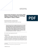 Bully-Victim Problems and Coping With Stress in School Among 10 - To 12-Year-Old Pupils in Åland, Finland - Olafsen & Viemerö (2000)