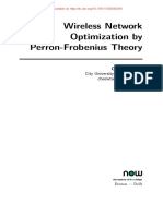 Wireless Network Optimization by Perron-Frobenius Theory: City University of Hong Kong Cheewtan@cityu - Edu.hk