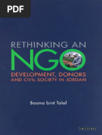 Basma Bint Al-Talal - Rethinking and NGO - Development, Donors and Civil Society in Jordan (2004) PDF