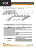 Floor Deck Profile TS 47/180: Product Data Sheet