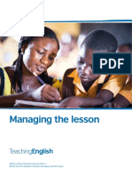 Managing The Lesson