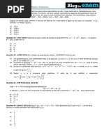 Álgebra - Polinômios PDF