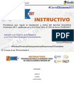 Instructivo de Liquidacion y Cierre 2017 PDF