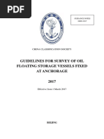 Guidelines For Survey of Oil Floating Storage Vessels Fixed at Anchorage, 2017