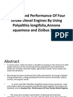 Analysis and Performance of Four Stroke Diesel Engines by Using Polyalthia Longifolia, Annona Squamosa and Zizibus Seeds