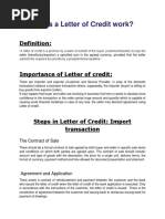 How Does A Letter of Credit Work