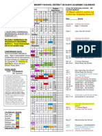 Updated Davenport Community School District 2018-2019 Academic Calendar