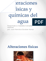 Alteraciones Fisicas y Quimicas Del Agua