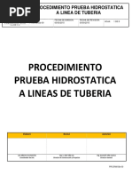 Prueba Hidrostatica A Lineas de Tuberias PDF