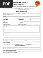 ICS Cancer Sahyog Medical Assistance Form