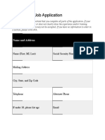 Job Application
