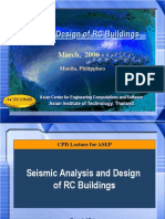 Seismic Analysis and Design of Buildings Manila March 2006