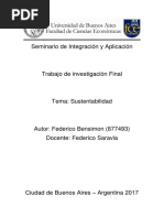 Trabajo de Investigación Final - Sustentabilidad