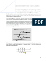 Fuerzas Sobre Cargas en Movimiento Sobre Campos Magneticos