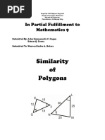 Similarity of Polygons: in Partial Fulfillment To Mathematics 9