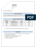 Swapnil C. Ghanekar: Career Objectives