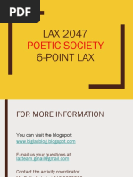 LAX 2047 6-Point Lax: Poetic Society