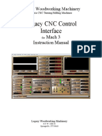 Legacy CNC Control Interface: Mach 3 Instruction Manual