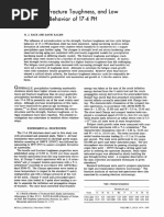 The Stregth, Fracture Toughnees and Low Cycle 17-4PH PDF