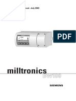 Milltronics: Instruction Manual July 2003