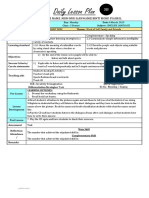 Daily Lesson Plan: Teacher'S Name:Mdm Nur Safawanie Binti Mohd Syahril