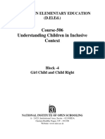 Course-506 Understanding Children in Inclusive Context: (D.El - Ed.)