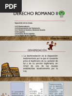 Derecho Romano Desheredacion