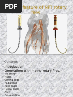 Design Feature of NiTi Rotary Files