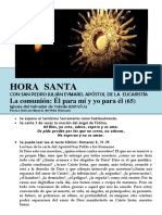 La Comunión, Él para Mí y Yo para Él (65) HORA SANTA Con San Pedro Julián Eymard.