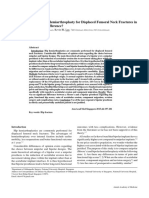 Unipolar Versus Bipolar Hemiarthroplasty For Displaced Femoral Neck Fractures in The Elderly: Is There A Difference?