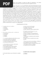 Lee Cuidadosamente El Siguiente Texto Teniendo en Cuenta Los Signos de Puntuación y Las Pausas Correspondientes