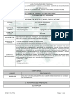 Informe Programa de Formación Complementaria