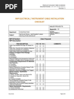 COP WFP CHK 05 2013 v1 Electrical Instrument Cable Installation