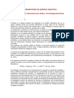 Titulación de Una Solución de Agua Oxigenada Comercial Con Permanganato de Potasio