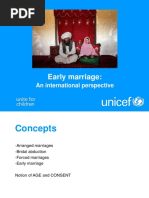 Early Marriage:: An International Perspective