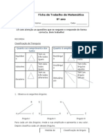 Ficha de Trabalho de Matemática-6ºano