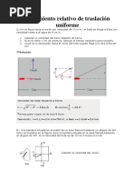 Movimiento Relativo de Traslación Uniforme - Dinamico