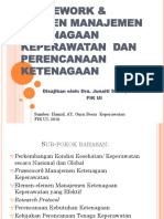 Framework & Elemen Manajemen Ketenagaan Keperawatan Dan Perencanaan New