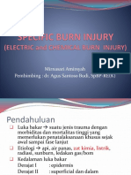 Specific Burn Injury (ELECTRIC and Chemical Burn INJURY) - EDIT