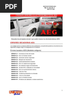 Errores Electrodomesticos AEG