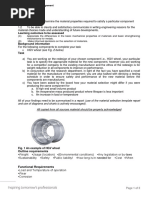 Material Selection Assignment: Learning Outcomes To Be Assessed