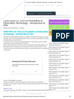 CBSE Tuts: CBSE Notes For Class 10 Foundation of Information Technology - Introduction To XML