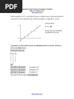 CASIo Regresión Lineal