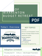 Town of Warrenton Budget Retreat 030119