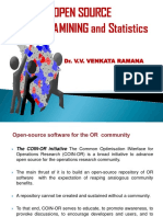 Open Source GIS, DATAMINING and Statistics: Dr. V.V. Venkata Ramana