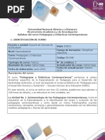 Syllabus Del Curso Pedagogías y Didácticas Contemporáneas PDF