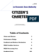 PEZA Citizen's Charter PDF