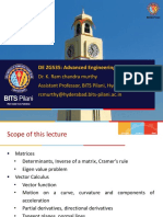 BITS Pilani: DE ZG535: Advanced Engineering Mathematics