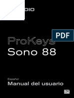 ProKeys Sono 88 Manual de Usuario PDF