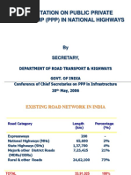 Presentation On Public Private Partnership (PPP) in National Highways